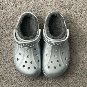Silver Crocs